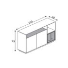 Conjunto Rack Para Tv Até 48 Polegadas 2 Portas E Aparador 2