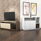 Conjunto Rack Para Tv Até 48 Polegadas 2 Portas E Aparador 2