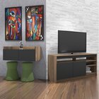 Conjunto Rack Para Tv Até 48 Polegadas 2 Portas E Aparador Su