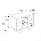 Conjunto Rack Para Tv Até 48 Polegadas 2 Portas E Buffet 2 Po