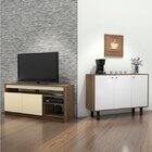 Conjunto Rack Para Tv Até 48 Polegadas 2 Portas E Buffet 3 Po