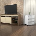 Conjunto Rack Para Tv Até 48 Polegadas 2 Portas E Gaveteiro M