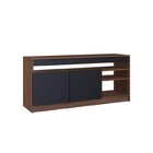 Conjunto Rack Para Tv Até 48 Polegadas 2 Portas E Mesa Latera