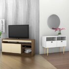 Conjunto Rack Para Tv Até 48 Polegadas E Aparador 2 Portas 2