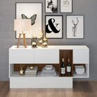 Conjunto Rack Para Tv Até 48 Polegadas E Aparador 2 Portas Cu