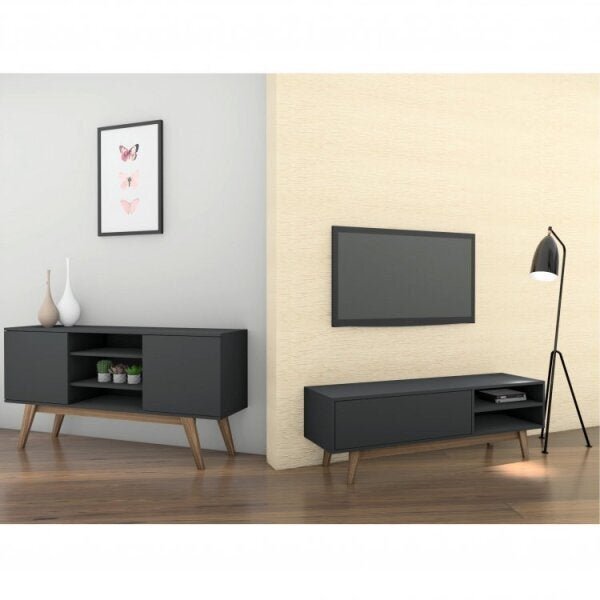 Conjunto Rack Para Tv Até 48 Polegadas E Rack Para Tv Até 65