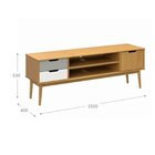 Conjunto Rack Para Tv Até 55 Polegadas E Mesa De Centro Em Ma