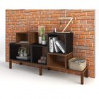 Conjunto Rack Para Tv Até 65 Polegadas E Estante Modular 5 Ni