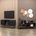 Conjunto Rack Para Tv Até 65 Polegadas E Estante Modular 5 Ni