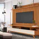 Conjunto Rack Vivare 1.8 Com Painel Classic Ripado Para Tv At