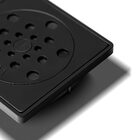 Conjunto Ralo Com Fecho E Porta Grelha 10x10 Cm (preto)
