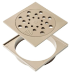 Conjunto Ralo Com Fecho E Porta Grelha 10x10cm Bege