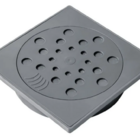 Conjunto Ralo Com Fecho E Porta Grelha 10x10cm Cinza