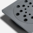 Conjunto Ralo Com Fecho E Porta Grelha 10x10cm Cinza