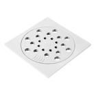 Conjunto Ralo Com Fecho E Porta Grelha 10x10cm - Platina