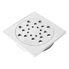 Conjunto Ralo Com Fecho E Porta Grelha 10x10cm - Platina
