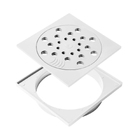 Conjunto Ralo Com Fecho E Porta Grelha 10x10cm - Platina