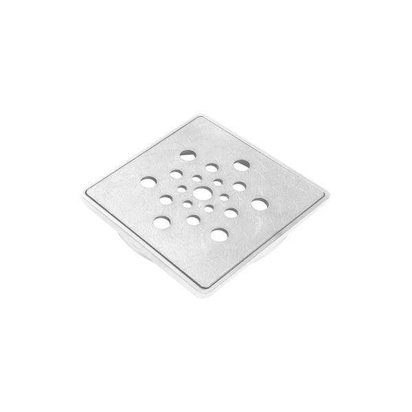 Conjunto Ralo E Porta Grelha 10x10 Cm (branco)
