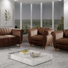Conjunto Realeza Sofá Com Poltronas Chesterfield Decoração Ma
