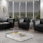 Conjunto Realeza Sofá Com Poltronas Chesterfield Decoração Pr