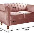 Conjunto Realeza Sofá Com Poltronas Chesterfield Decoração Ro