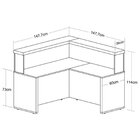 Conjunto Recepção Balcão De Atendimento E Balcão Tamburato Co