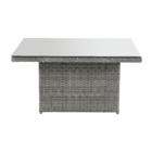 Conjunto relaxar para 6 pessoas com Baú rattan Davos Cinza Naterial