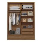 Conjunto Roupeiro 2 Portas E Cômoda 5 Gavetas Berlim Jatobá