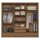 Conjunto Roupeiro 3 Portas E Cômoda 5 Gavetas Berlim Jatobá