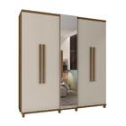 Conjunto Roupeiro Com Espelho E Cômoda Cinamomo Off White