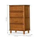 Conjunto Roupeiro Com Espelho E Cômoda Florença Imbuia