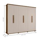 Conjunto Roupeiro E Cômoda Kumamoto Cinamomo Off White