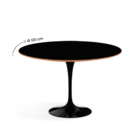 Conjunto Saarinen Preta 120cm E 4 Cadeiras Clarice Preta