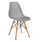 Conjunto Saarinen Preta 120cm E 5 Cadeiras Colmeia Cinza