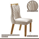 Conjunto Safira 180x90cm Com 6 Cadeiras Veneza Lj Móveis