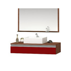 Conjunto Safira 80 Superior Mdf Gabinete Para Banheiro Com Cu