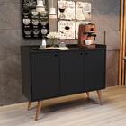 Conjunto Sala Com Painel Outlet / Aparador Buffet Wood Prime