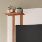 Conjunto Sala Com Painel Para Tv 32" Smart Plus - Off White C