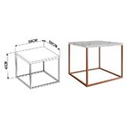 Conjunto Sala De Estar 4 Mesas Quadrada Cube Industrial Artes