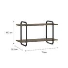 Conjunto Sala De Estar Alabama Bancada E Prateleira Carraro