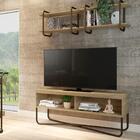 Conjunto Sala De Estar Alabama Bancada E Prateleira Carraro