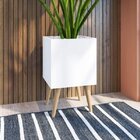 Conjunto Sala De Estar Aparador Cachepôt E Prateleira