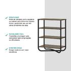 Conjunto Sala De Estar Austin Estante E Cabideiro Carraro