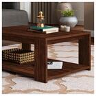 Conjunto Sala De Estar Bancada Mesa Harmony Marrom Caemmun