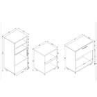 Conjunto Sala De Estar Bke 06 Aparador, Armário E Mesa De Apo