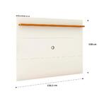 Conjunto Sala De Estar Buffet E Rack Com Painel Ripado 136cm