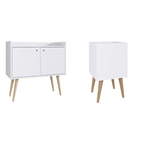 Conjunto Sala De Estar Cachepô E Aparador