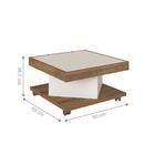 Conjunto Sala De Estar Completa Wagga Wagga Pinho Off White