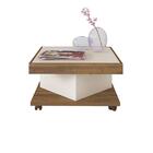 Conjunto Sala De Estar Completa Wagga Wagga Pinho Off White