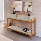 Conjunto Sala De Estar Fagioli Off White/cedro